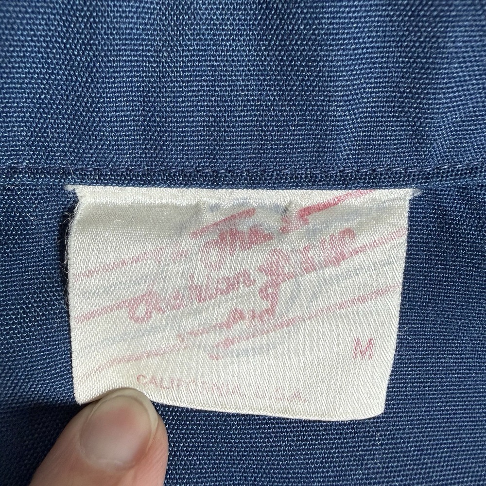 Vintage Fashion Group Ltd‎ Bi Swing Jacket Men's Medium Blue Full Zip Boxy - Picture 6 of 8